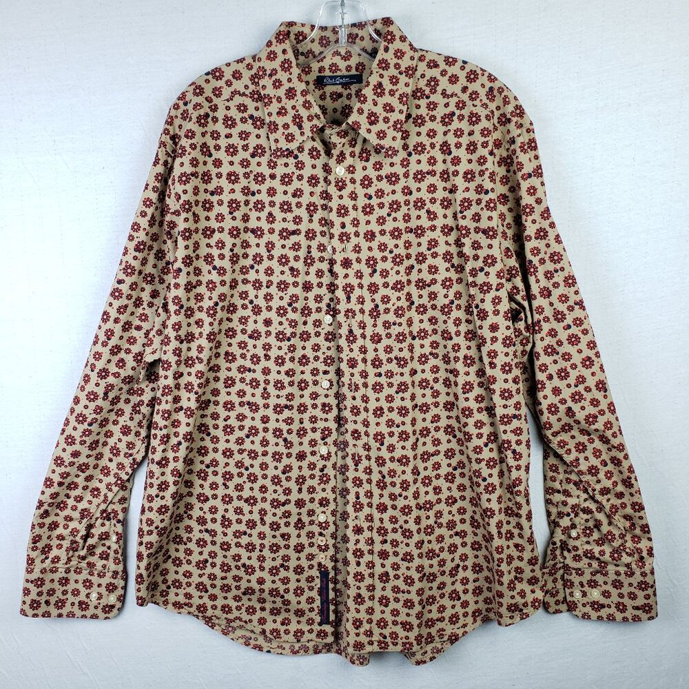 Robert Graham Button-Up Shirt Printed Cotton Long Sleeve size XL